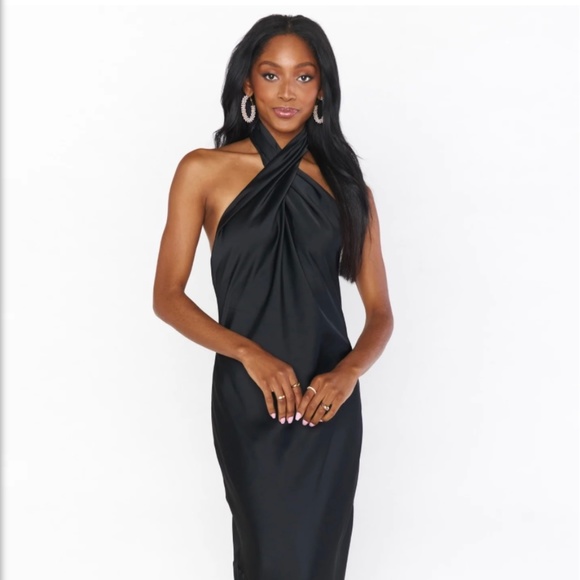 Show Me Your MuMu Dresses Jasmine Halter Maxi Dress Black Poshmark